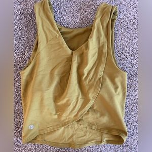 Lululemon tank with bra and cross back